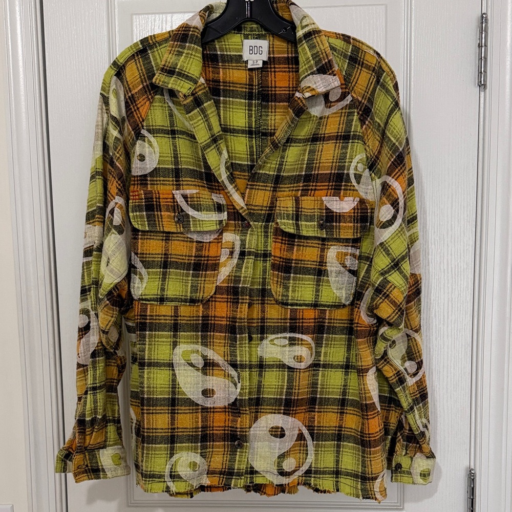 BDG Multicolor Plaid Button-Up Shirt